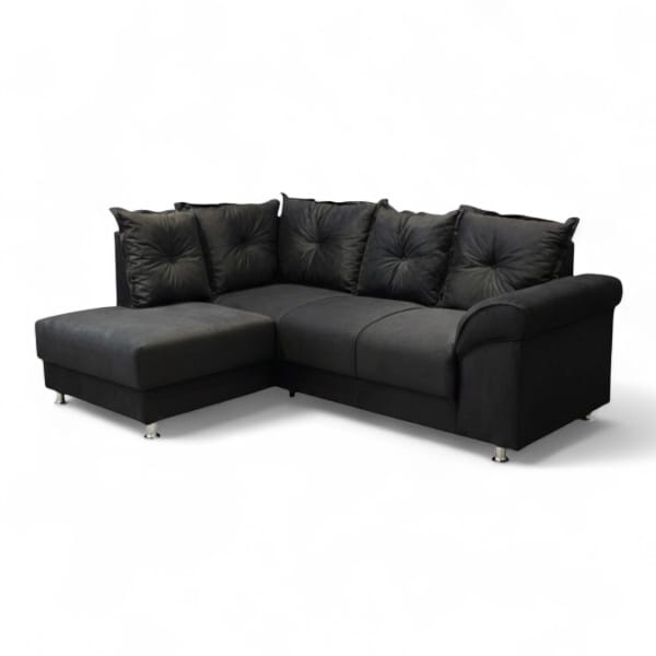 Sillon Esquinero 5 Lugares Bari Negro