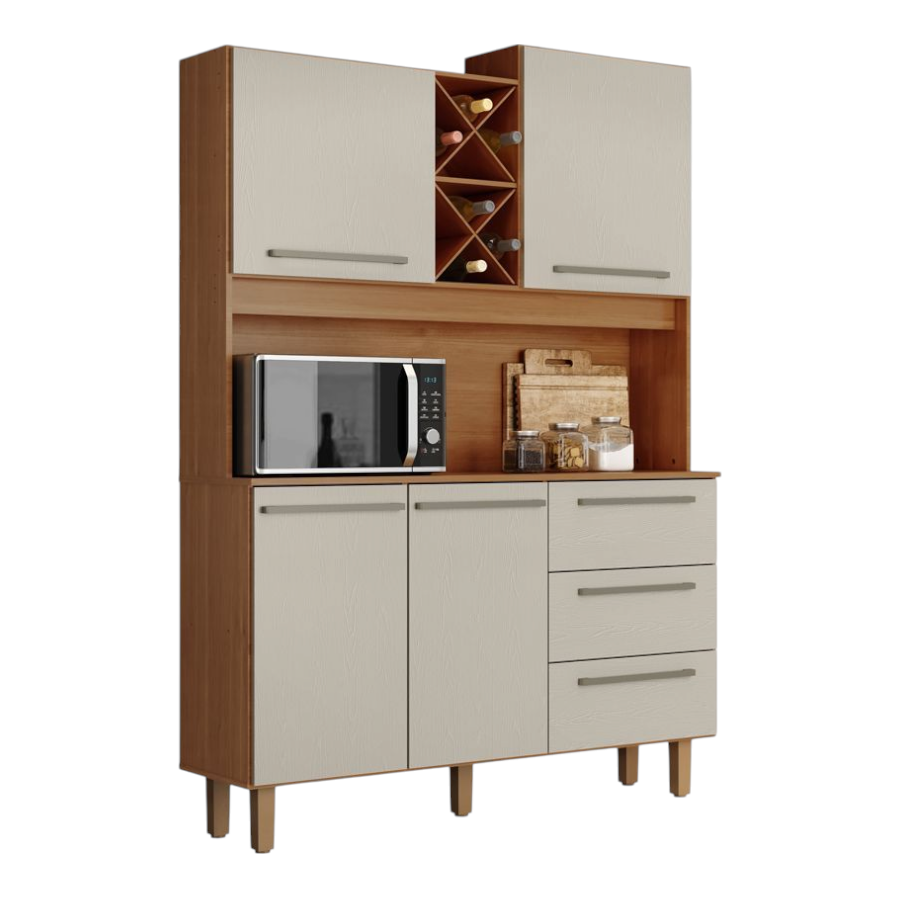 Kit de Cocina Lux Cinamomo Areia