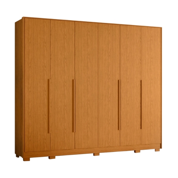 Ropero 6 Puertas 6 Cajones Fascinio - Marrón