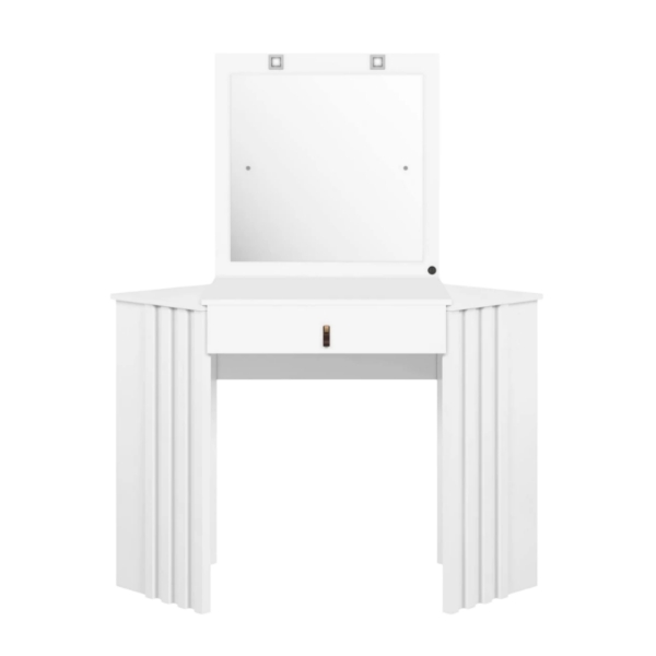 Escritorio Tocador Esquinero Glitter Blanco