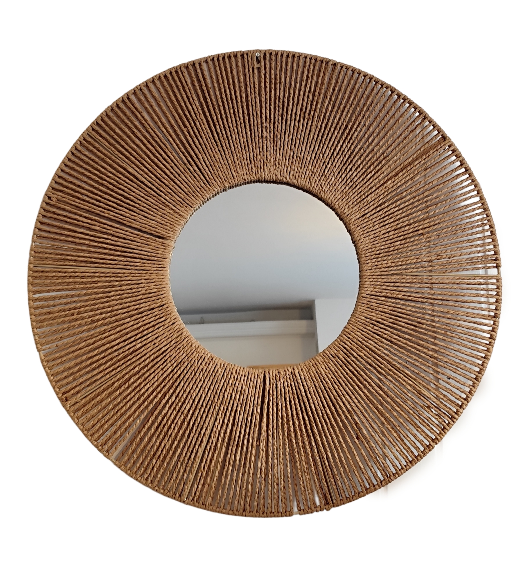 Espejo De Pared De Mimbre 70cm